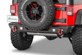 quadratec width rear bumper for jeep wrangler jk jl rigid