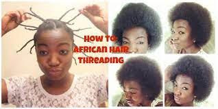 Natural Hair How To Stretch A Twa Using African Hair Threading Natural Hair Styles Afro Hair Tutorial Hair Threading