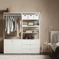 Platsa Kleiderschrank M 2 Turen 3schubl Weiss Fonnes Weiss Hier Kaufen Ikea Osterreich Ikea Drawers Stool