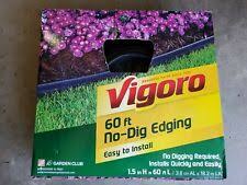 Most edging i found required digging. Vigoro Black 60 Ft No Dig Garden Landscape Edging Kit Flexible Plastic Border For Sale Online Ebay
