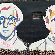 Updated photo of the Woody Allen portion of the Bookstore Mural (4/29/24) :  r/AnnArbor