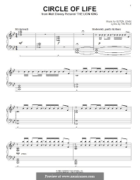 Circle Of Life From The Lion King Piano Vocal Score By E John On Musicaneo Lyrics And Chords Circle Of Life Elton John Lyrics