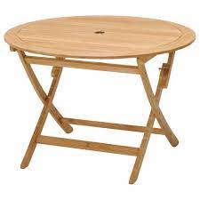 Compare prices on popular products in kitchen & dining. John Lewis Partners Longstock Round 4 Seater Foldable Garden Table Fsc Certified Teak Wood Natural At John Lewis Partners