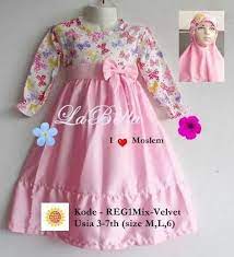 Dengan berbahan dasar kain batik serta kain satin mereka memadukannya sehingga tercipta busana batik yang modern dengan kombinasi kain batik dan satin. Gamis Anak Bahan Katun Jepang Kombinasi Satin Velvet Ready Size M 3 4th Dan L 5 6th Harga Rp 105 0 Gaun Bayi Perempuan Pola Baju Bayi Pakaian Bayi Perempuan