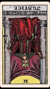 As she sits in her chair, the scales in her left hand represent how intuition should balance logic. The Card Of The Day Justice Reversed Elliot Oracle Tarot Card Readings