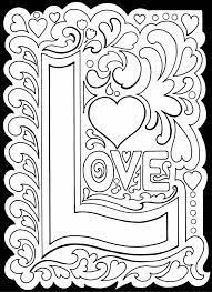 Some of these love coloring pages for adults have a inspirational quote on them, while some are just pure lovely art with heart and curvy abstract patterns. Love Coloring Page For Older Kids Boyama Sayfalari Kart Yapimi Mandala