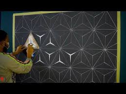 اصنع بنفسك ديكور ورق الحائط ثرى دى بقطعه كرتون Youtube Wall Art Designs Wall Painting Decor Diy Wall Painting