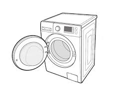 Open Door Line Drawing Google Search Washing Machine Clean Washing Machine Samsung Washing Machine