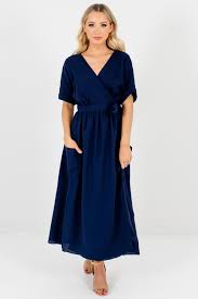 Hurry, save on stylish dresses. Sunday Afternoon Navy Maxi Wrap Dress Boutique Dresses