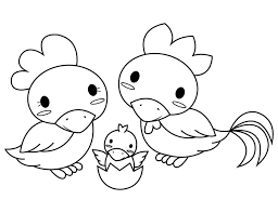 Download and print these chicken coloring pages for free. Printable Baby Chicken Coloring Page