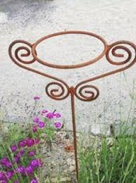 Gartenstecker Topfhalter Eisen Rostig In Shabby Chic Vintage Lebensart Made In Germany By Brun Metall Gartenskulpturen Gartenstecker Gartendeko Selbstgemacht