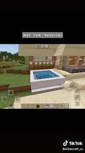 Hot Tub Tutorial Video In 2020 Easy Minecraft Houses Minecraft Building Minecraft Crafts
