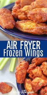 Air Fryer Frozen Chicken Wings Recipe In 2020 Frozen Chicken Wings Air Fryer Recipes Chicken Air Fryer Recipes Healthy