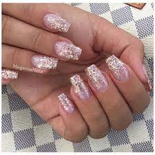 25 Trendy Glamorous Ombre Glitter Nail Designs Fashonails Ombre Nails Glitter Rose Gold Nails Glitter Rose Gold Nails