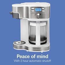 But you feel tired and don't want to make with the traditional ways? Hamilton Beach 2 Way Brewer Coffee Maker Single Serve And 12 Cup Pot White 49933 Pricepulse