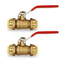 All require specialized tools to make those connections. The Plumber S Choice 1 2 In Full Port Pushfit Ball Valve Water Shut Off Push To Connect Pex Copper Cpvc Brass 2 Pack 122upbv The Home Depot