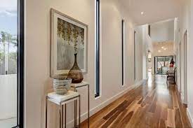 Lay a long runner on the floor that draws your eye to the end. 5 Manor Street In Brighton Modern Hallway Design Hallway Decorating Hallway Designs