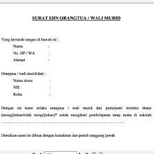 Contoh surat izin sekolah untuk kegiatan. Contoh Surat Ijin Atau Surat Pernyataan Kegiatan Pembelajaran Tatap Muka Di Sekolah Dari Orangtua Murid Di