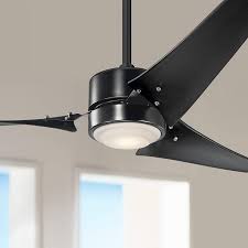 Watch the full video below. 60 Kichler Rana Satin Black Led Outdoor Ceiling Fan 41h47 Lamps Plus