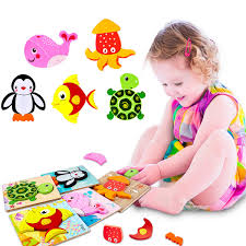 Jigsaw puzzle online with 100 pieces Wooden Toddler Jigsaw Puzzles Educational Toys For Toddlers 1 2 3 Years Old Boys Girls Gift With 5 Ocean Create Puzzles Buy Online In Angola At Angola Desertcart Com Productid 177442392