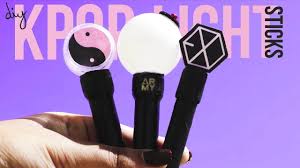 Diy Mini Kpop Lightsticks No Resin Battery Operated Kpop Diy Diy Craft Tutorials Diy Kite