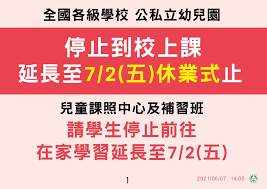 Check spelling or type a new query. ä¸‰ç´šè­¦æˆ'å»¶é•·è‡³6 28 å…¨åœ‹å­¸æ ¡åœèª²è‡³æš'å‡ å¤©æ‰é ˜è¢–