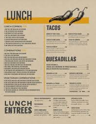 Sol Mexican Menu Graphic Design In 2020 Cafe Menu Design Mexican Menu Restaurant Menu Design