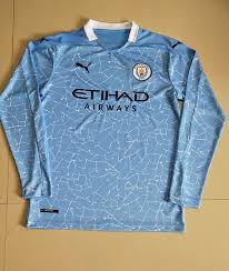 Get the best deals on manchester city jersey. 20 21 Season Manchester City Home Blue Color Long Sleeve Soccer Jersey Top Thailand Quality Man City Football Shirts 15 00 Footballinbox Top Quality Football Jersey And Kids Football Uniform