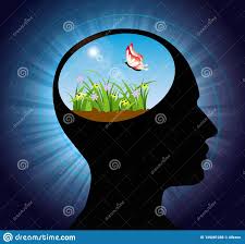 Free Thinking, Nourish Your Mind, Positive Thoughts And Good Intentions,  Brain Power Concept Stock Vector - Illustration of awaken, bright: 139281286