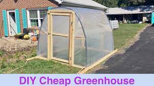 Want to make a mini greenhouse at home? Diy Cheap Greenhouse Youtube