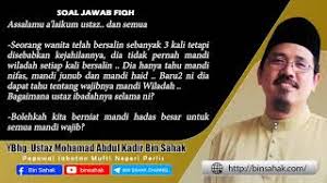 Melakukan niat mandi wajib adalah hal yang sudah seharusnya dilakukan bagi mereka yang sudah berpasangan dan telah melakukan hubungan suami istri. Tiada Mandi Wiladah Jika Ada Darah Nifas Youtube