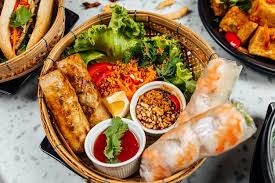 «we're hosting a vietnamese dinner party this thursday, jan 28th! Free Photo Delicious Vietnamese Food Including Pho Ga Noodles Spring Rolls On White Table