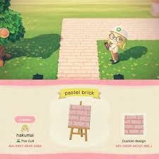 Pastel Brick Path Acqr In 2020 Animal Crossing Animal Crossing 3ds Animal Crossing Qr