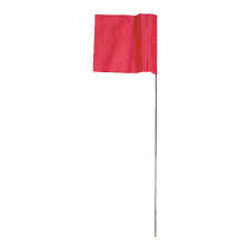 The sign shall measure at least five inches by four inches on adjacent sides. C H Hanson 15 In Red Marking Flags Polyvinyl 100 Pk Celebration Hardware