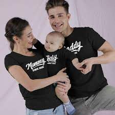 Mommy Daddy Baby Since Matching Tees And Bodysuit For The Family