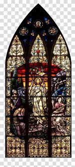 Stained Glass Gothic Architecture Material Glass Transparent Background Png Clipart Catholic Church Stained Glass Stained Glass Window Stained