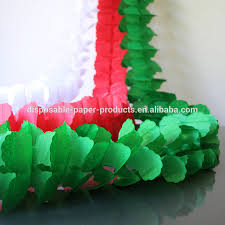 Want to try out something new to decorate for christmas? Green Red White Paper Tissue Christmas Garland Decorations Christmas Paper Hanging Decorations View Christmas Honeycomb Tree Balls Paper Garland Product Details From Yiwu Sandy Paper Products Co Ltd On Alibaba Com