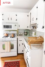 Before And After The Secret To Successfully Painting Old Kitchen Cabinets Pine Kitchen Cabinets Pine Kitchen Kitchen Renovation