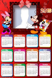 Calendar 2018 Mickey E Minnie Scrapbook Printables Free Planner Doodles Mickey