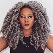 Going Gray 10 Ways To Rock Dyed Gray Hair Natural Hair Styles Marley Hair Grey Hair Dye