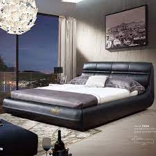Transform the look of your bedroom by updating possibly the most important furniture in the space, letting you create a grand feel or a serene retreat. Black Modern True Leather King Size Bed Designs Bedroom Sets Aliexpress