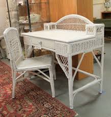Sweet Vintage Wicker Desk And Chair Cheap Table And Chairs Vintage Wicker White Wicker