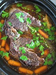slow cooker pot roast with red wine