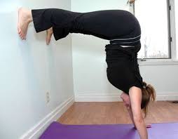 Intimidated By Inversions Start Out With Half Handstand Yoga Handstand Handstand Inversions