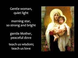 Birthday Song For Mother Mary Lyrics Hail Mary Gentle Woman With Lyrics Catholic Hymns Funeral Songs Song Lyric Tattoos