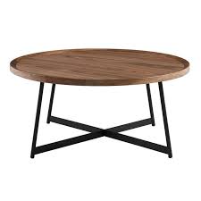Niklaus Round Coffee Table American Black Walnut Top Black Legs 35 4 Diameter X 15 8 488 Coffee Table Round Walnut Coffee Table Brown Coffee Table