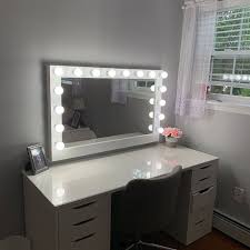 Xxl Vanity Mirror 43x27 Hollywood Makeup Mirror Etsy Vanity Mirror Hollywood Lighted Vanity Mirror Mirror With Lights