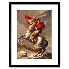 Illustration of a napoleon crossing the alps at the st bernard pass with the french reserve army , spring 1800. Wee Blue Coo Paintings Portrait David Napoleon Crossing Alps Framed Wall Art Print Buy Online In Bosnia And Herzegovina At Bosnia Desertcart Com Productid 112989002