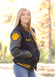 Senior Portrait Photo Picture Idea Girls Varsity Letter Jacket Letterman Jacket Pictures Letterman Jacket Ideas Senior Portraits Girl
