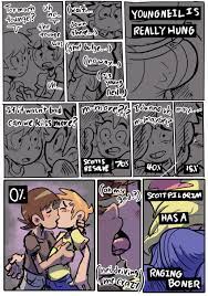 Rule 34 - 2boys Brown Hair Bulge Comic Comic Page Gay Ginger Kissing Making  Out Neil Nordegraf Public Scott Pilgrim Scott W Pilgrim Tez (artist) Tongue  Yaoi | 9129108